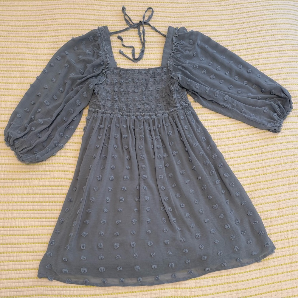 Light blue chiffon dress